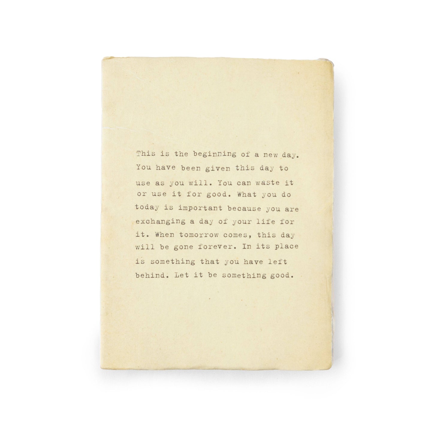 Deckled Edge Notebook - This Is The Beginning - 6x8
