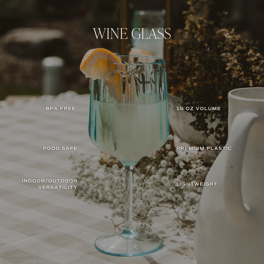 *NEW* Outdoor Plastic Wine Drinkware - Home Decor