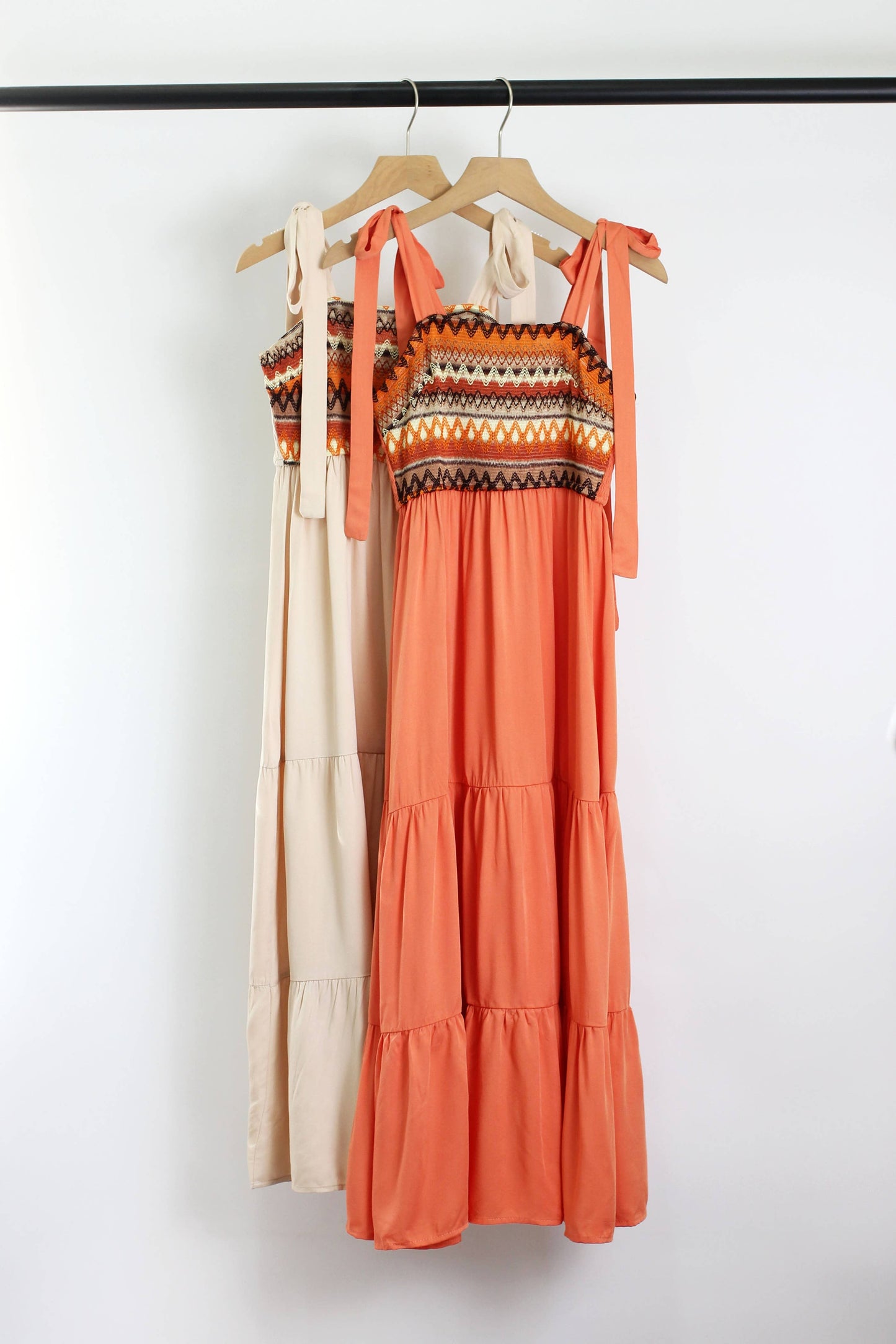 D2504YIB10240 - Bohemian Embroidered Maxi Dress