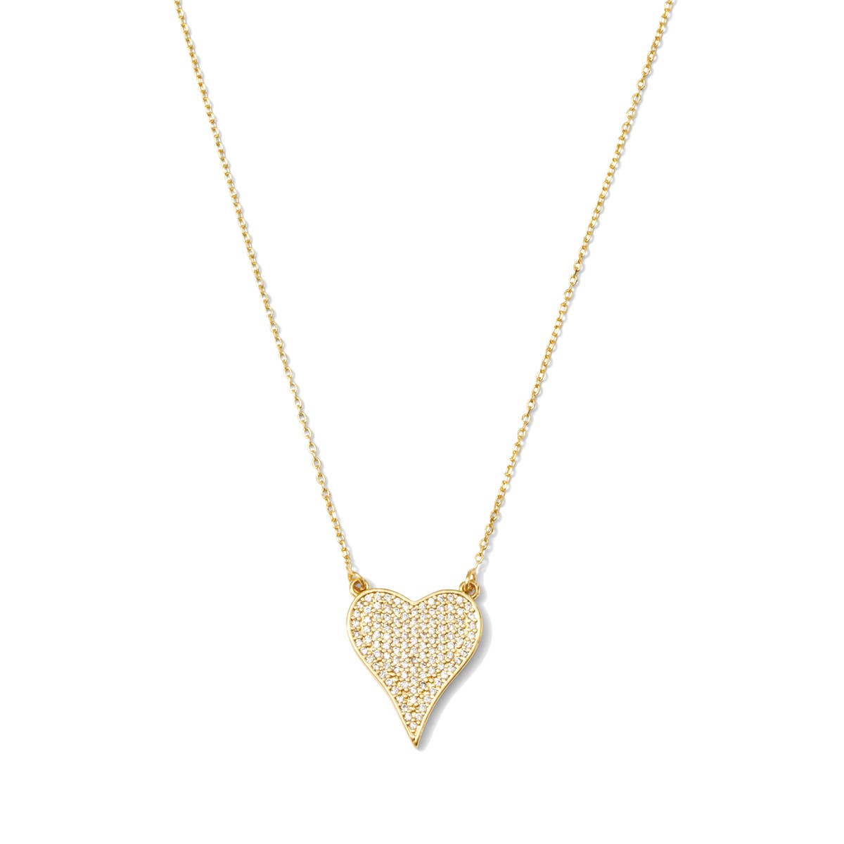 Pave Heart Necklace