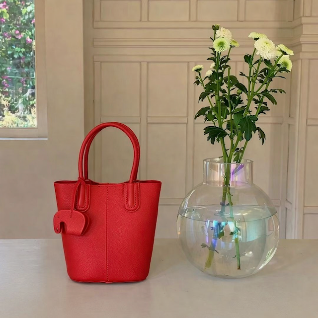Small Tote/Crossbody Bag w/Matching Bag Charm