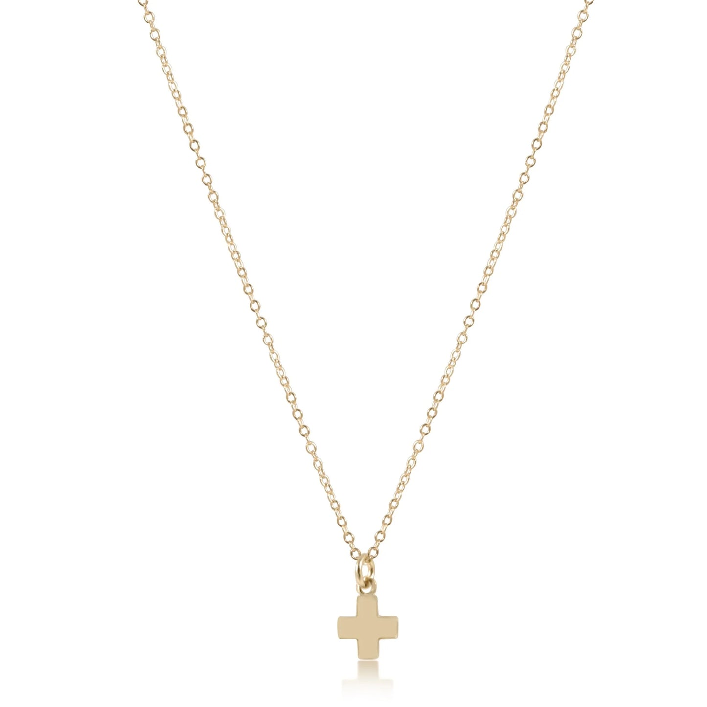 16" Necklace Signature Small Cross