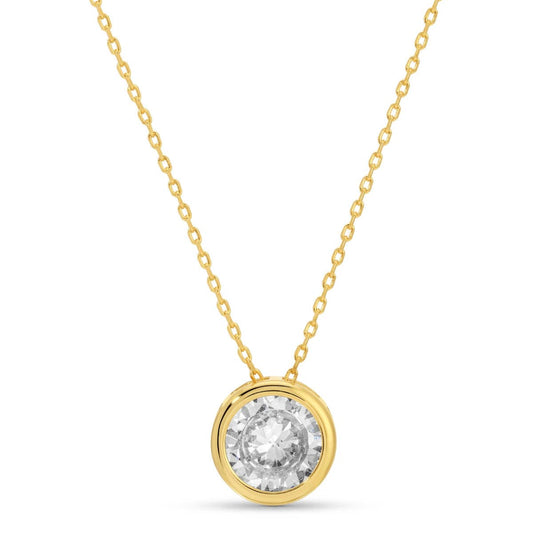 Bold Contemporary Faux Diamond Necklace