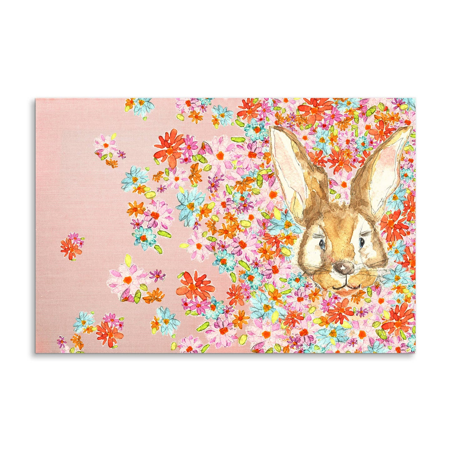 Spring Floral Rabbit Paper Placemats