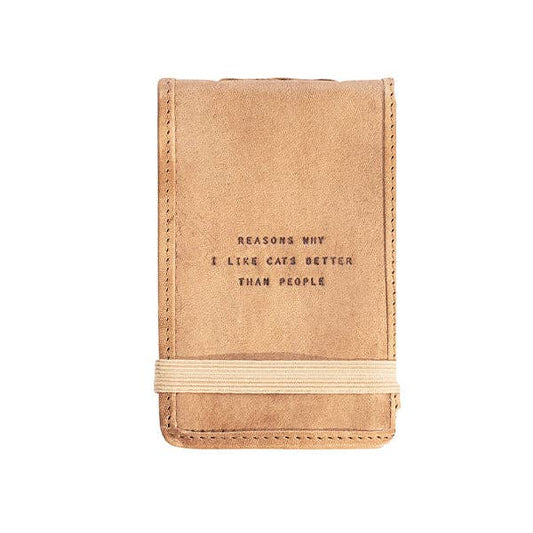 Mini Reasons Why I Like Cats Leather Journal