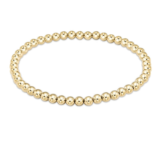 Classic Gold 4mm Bead Bracelet