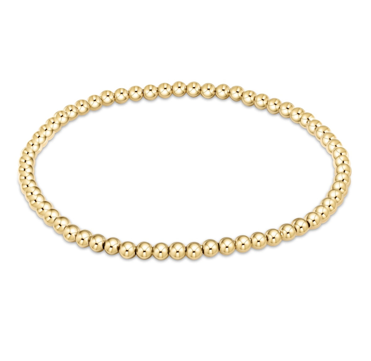 Classic Gold 3mm Bead Bracelet
