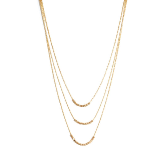 Triple Layer Necklace (Silver or Gold)