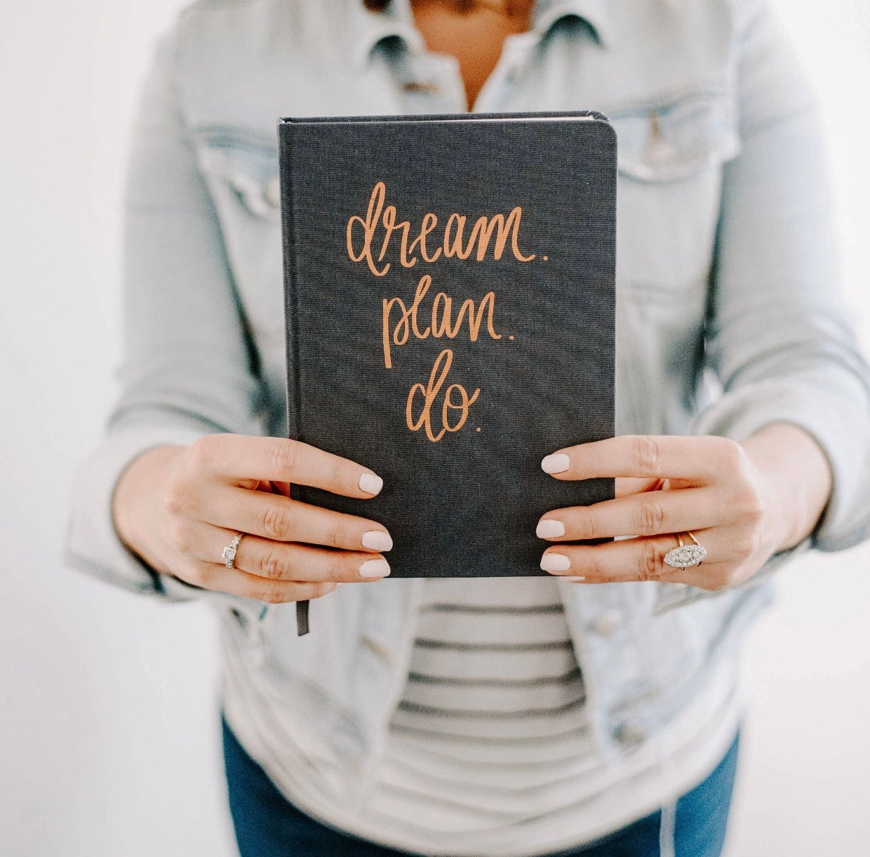 Dream Plan Do Linen Notebook