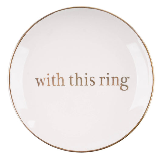 "with this ring" Ring Dish