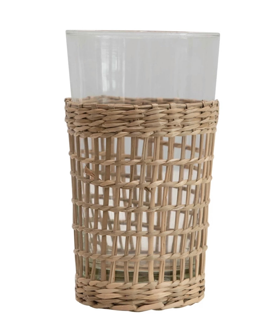 Drinking Glass With Seagrass