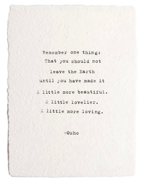 Osho Handmade Paper Print