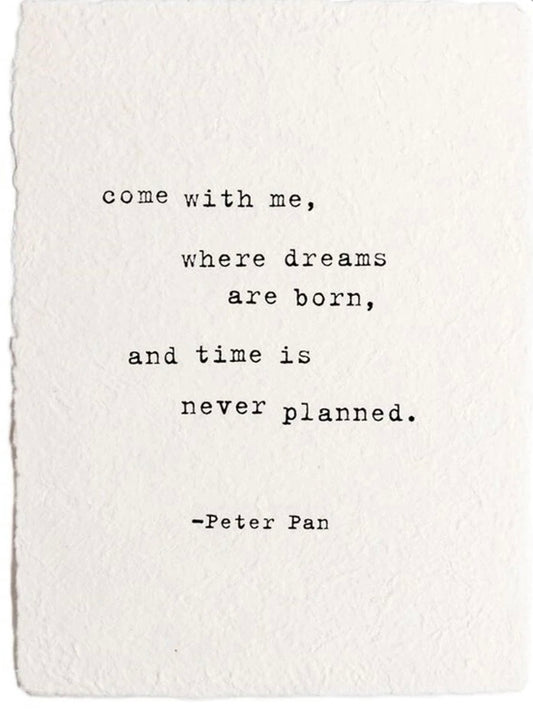 Peter Pan Handmade Paper Print