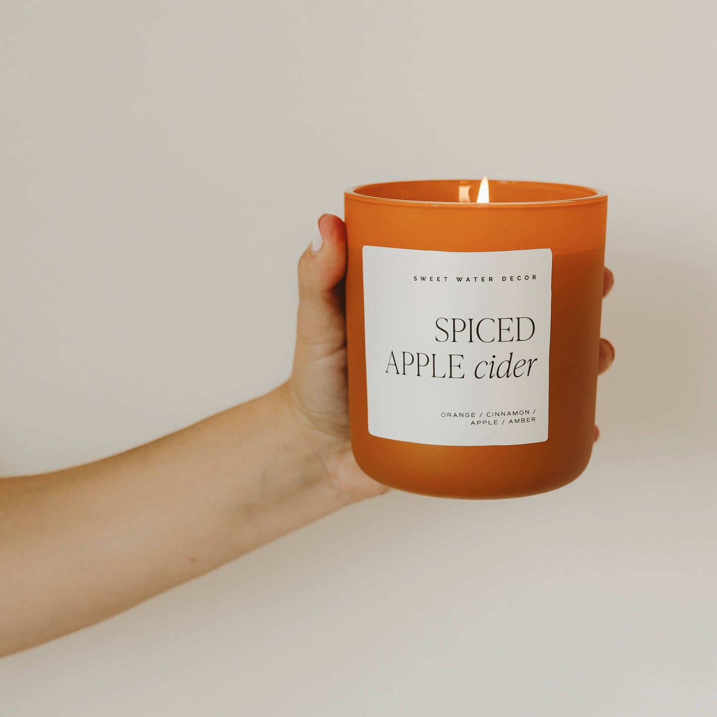 Spiced Apple Cider 15 oz Soy Candle, Matte Jar