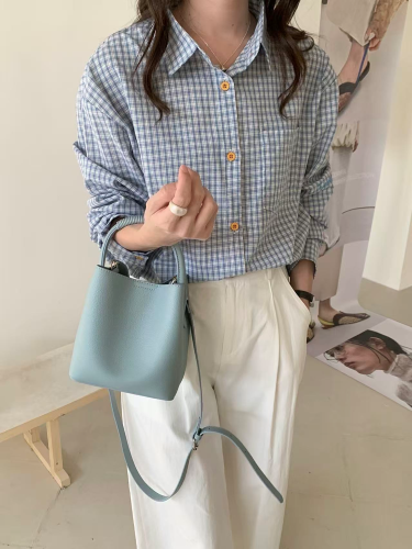 Top Handle Microfiber Leather Crossbody Bag w/Pouch