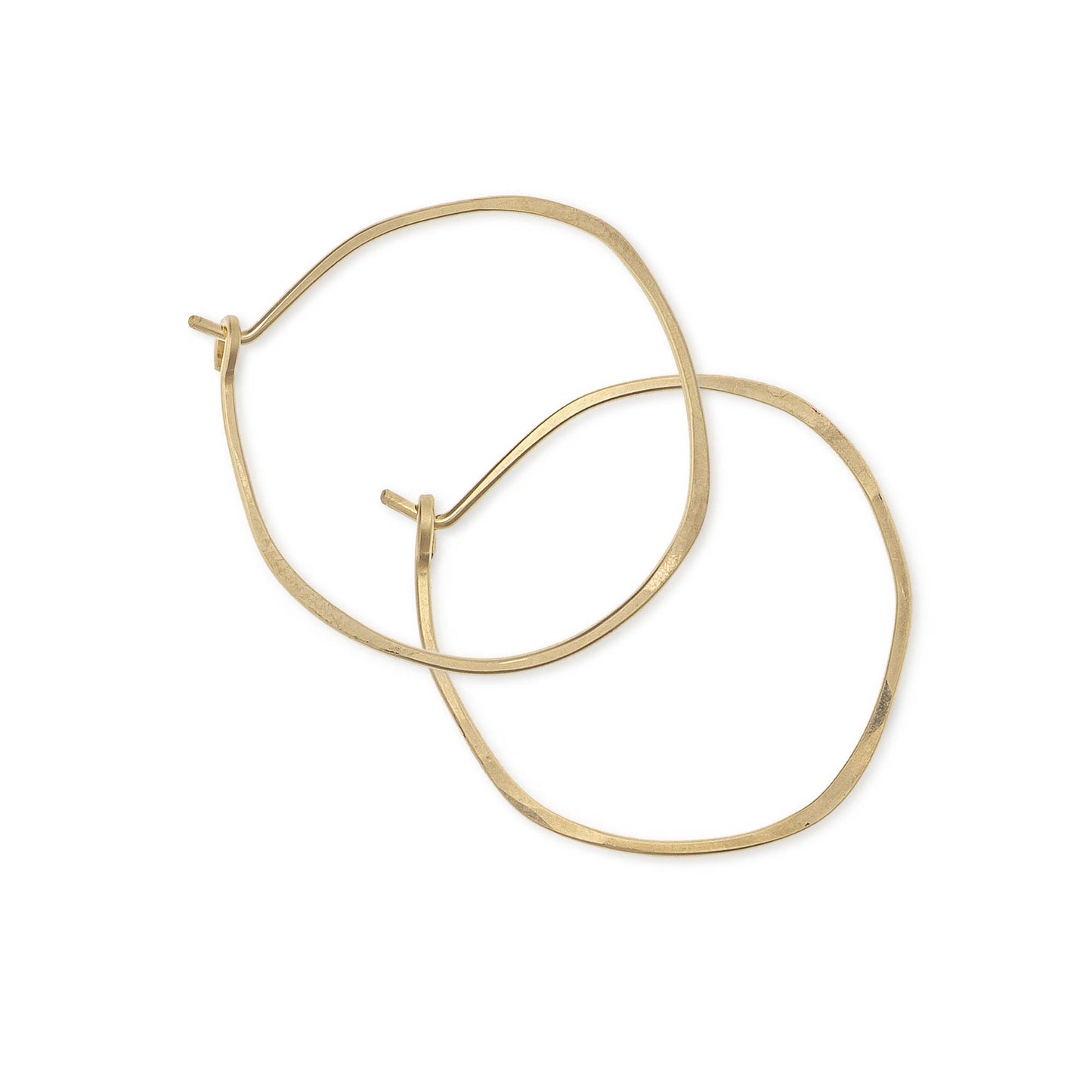 Minimal Hoop Earrings - Small Organic Circles