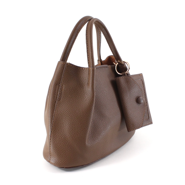 Small Crossbody Tote w/Card Holder & Cosmetic Pouch