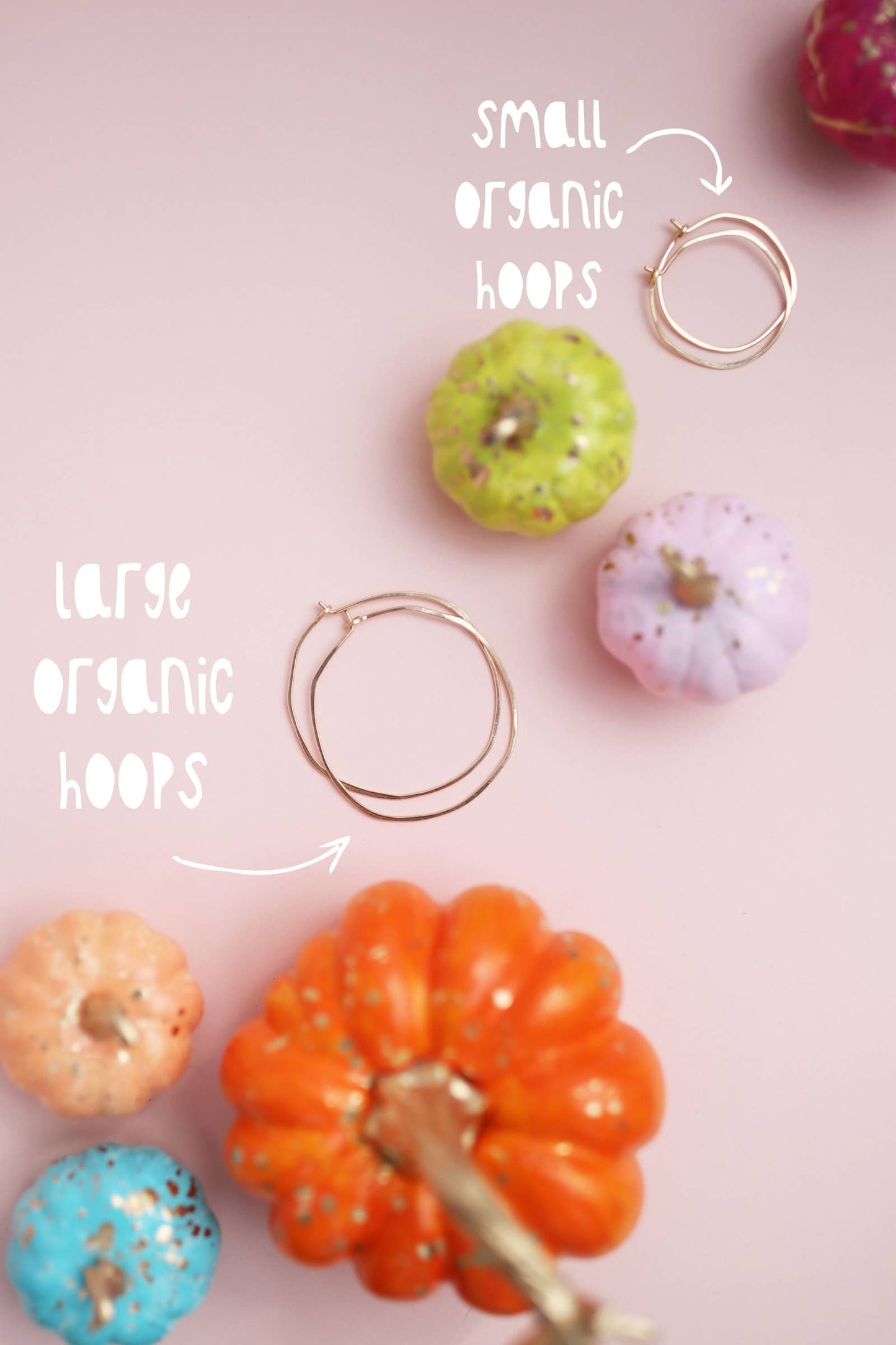 Minimal Hoop Earrings - Small Organic Circles