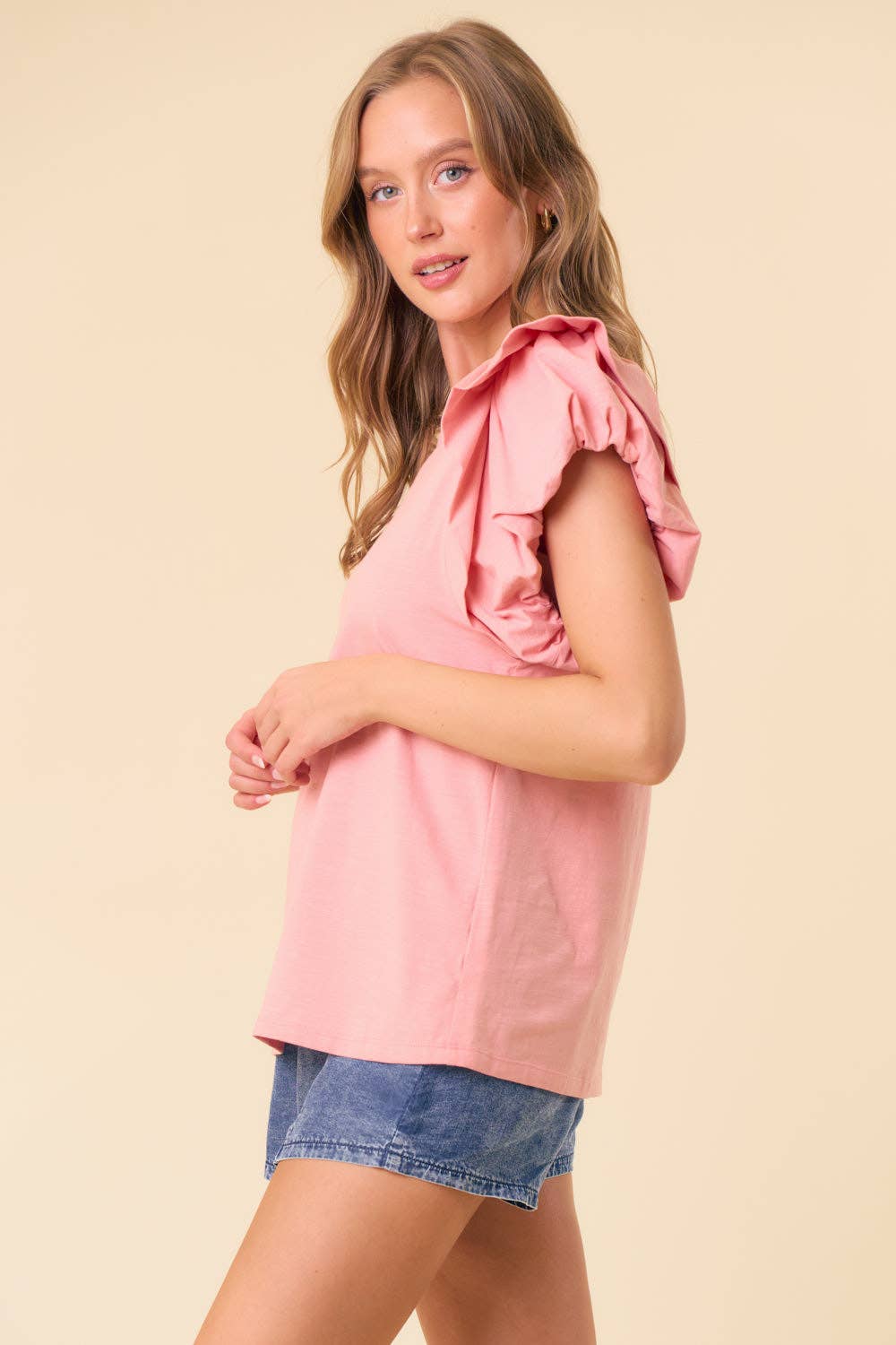 Double Puff Sleeve Tee