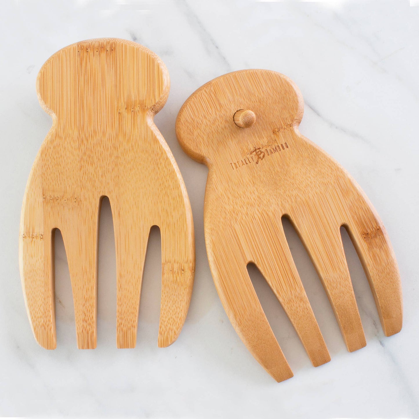 Salad Hands, Bamboo Salad Serving Utensils