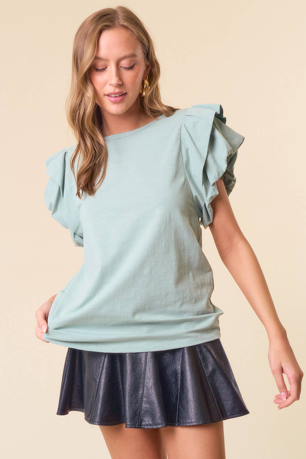 Double Puff Sleeve Tee