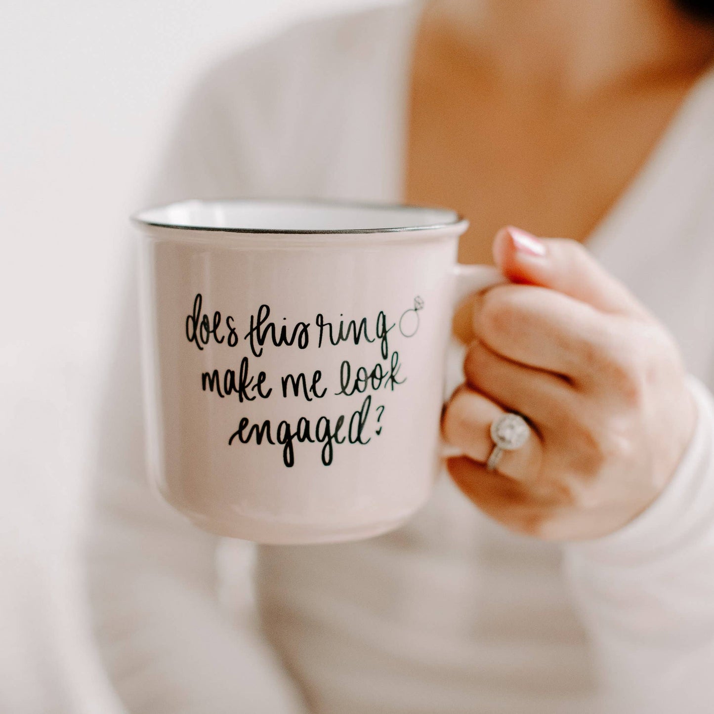 Does This Ring Make Me Look Engaged Mug - Gifts & Home Decor