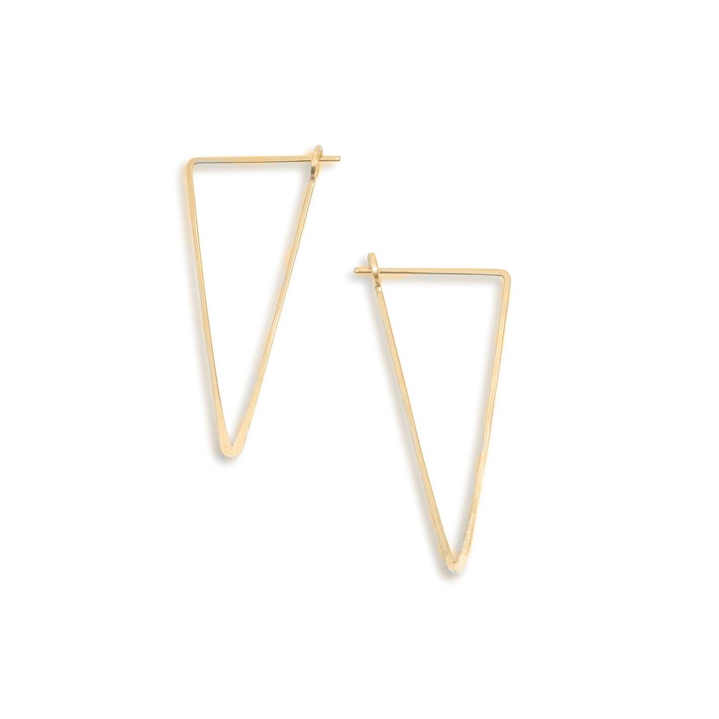 Apex Triangle Minimal Geometric Hoop Earrings