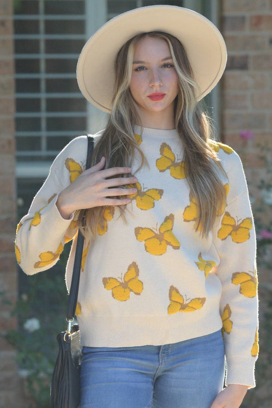 Butterfly Pullover Sweater