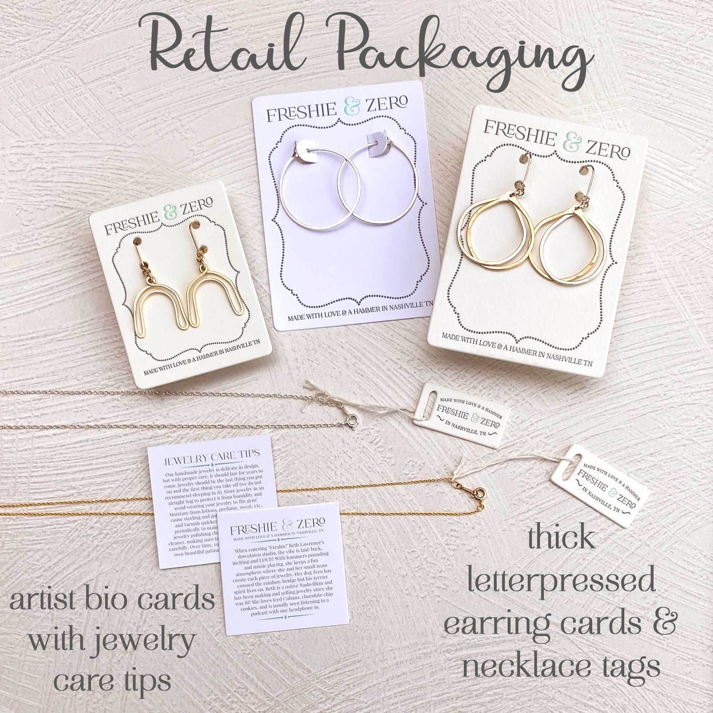 Minimal Hoop Earrings - Small Organic Circles