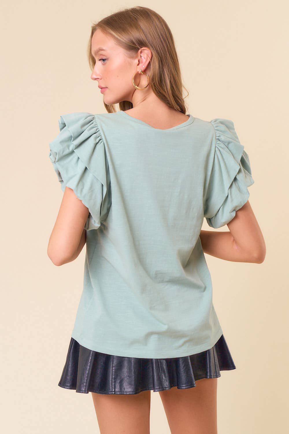 Double Puff Sleeve Tee