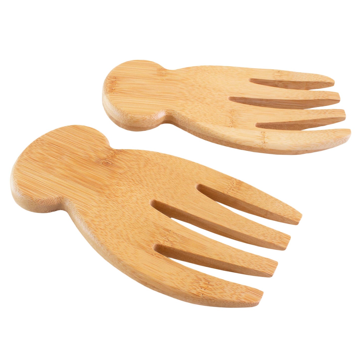 Salad Hands, Bamboo Salad Serving Utensils