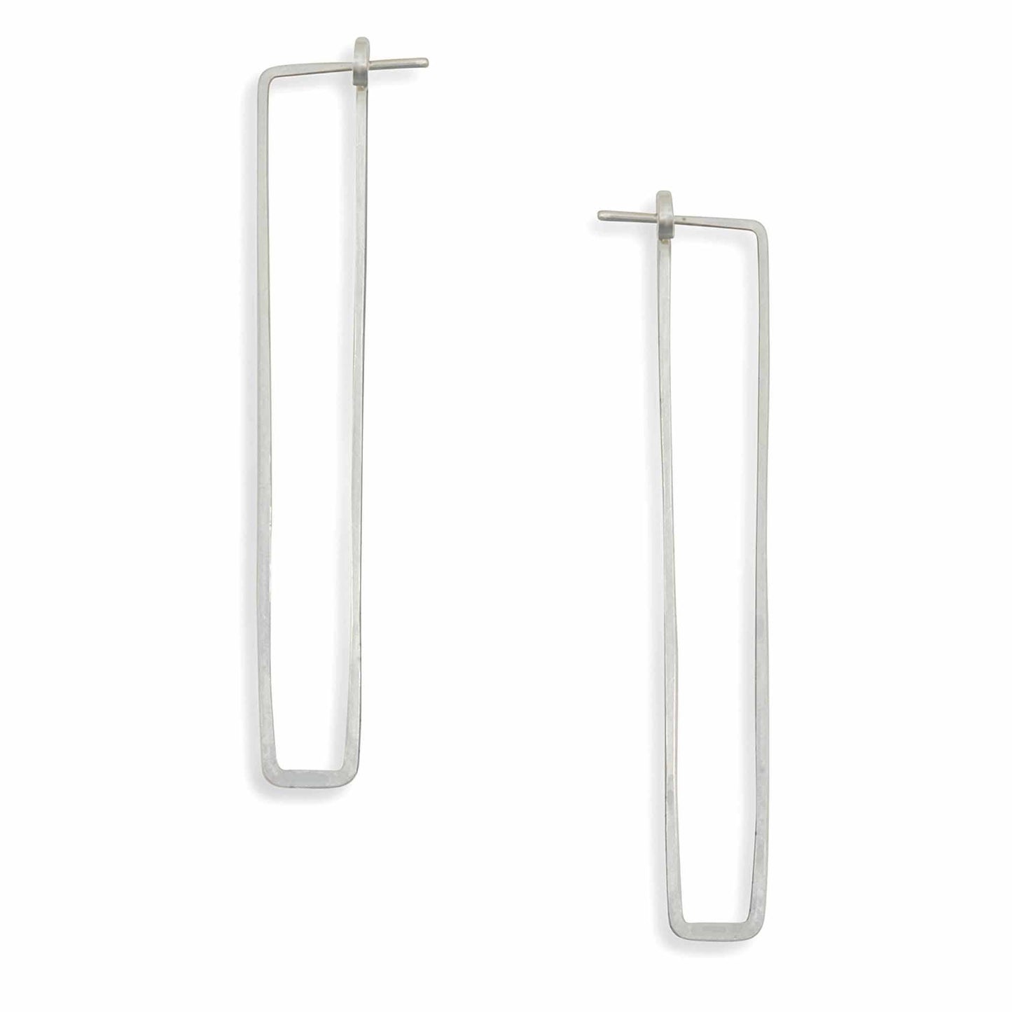 Column (skinny rectangle) Minimal Hoop Earrings