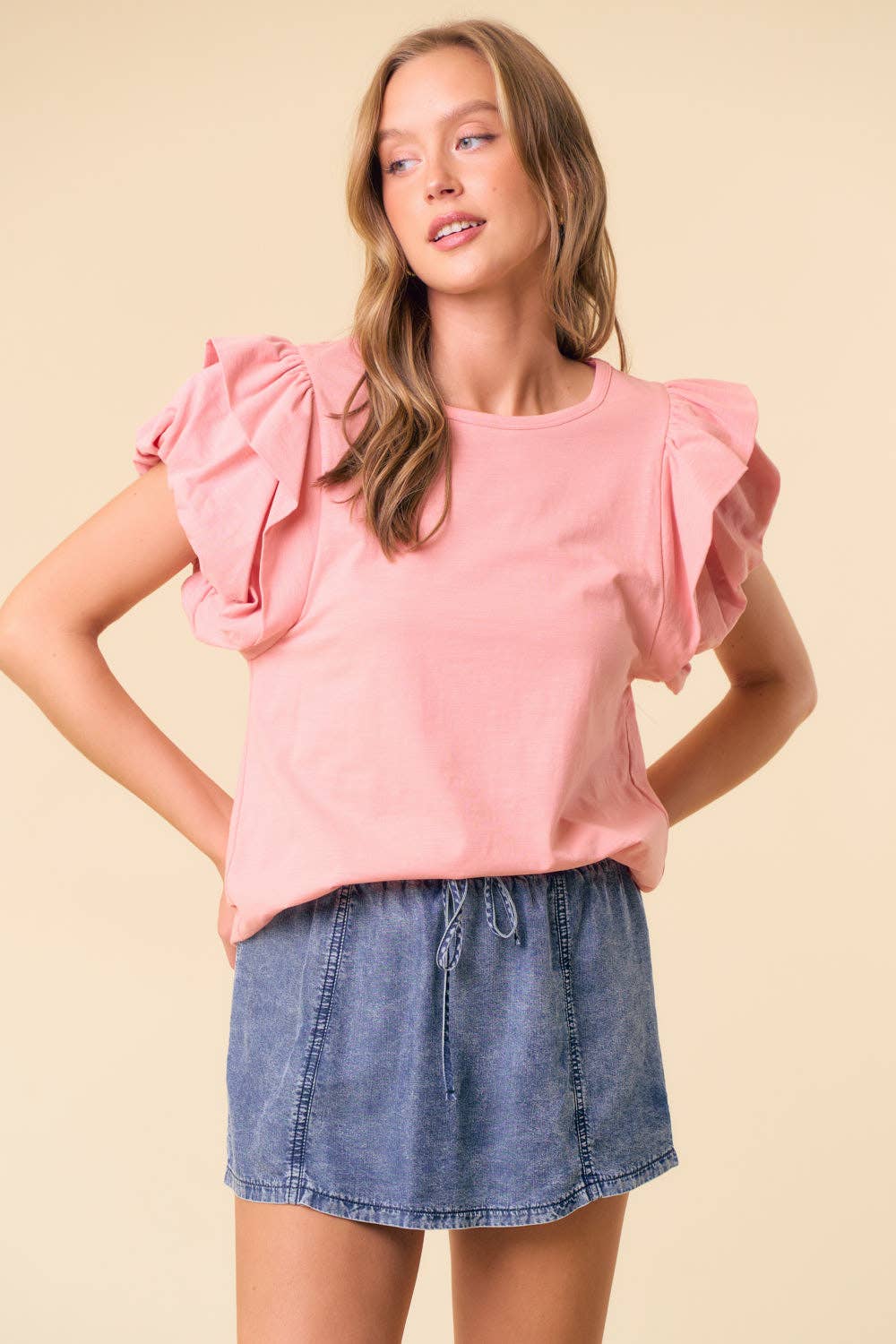 Double Puff Sleeve Tee