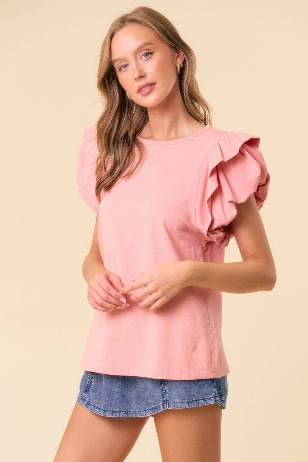 Double Puff Sleeve Tee