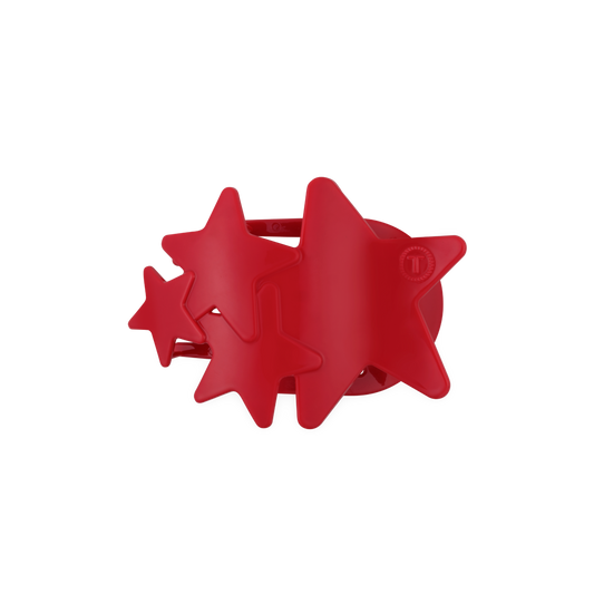 Flat Hair Clip | Medium | Red Shooting Star