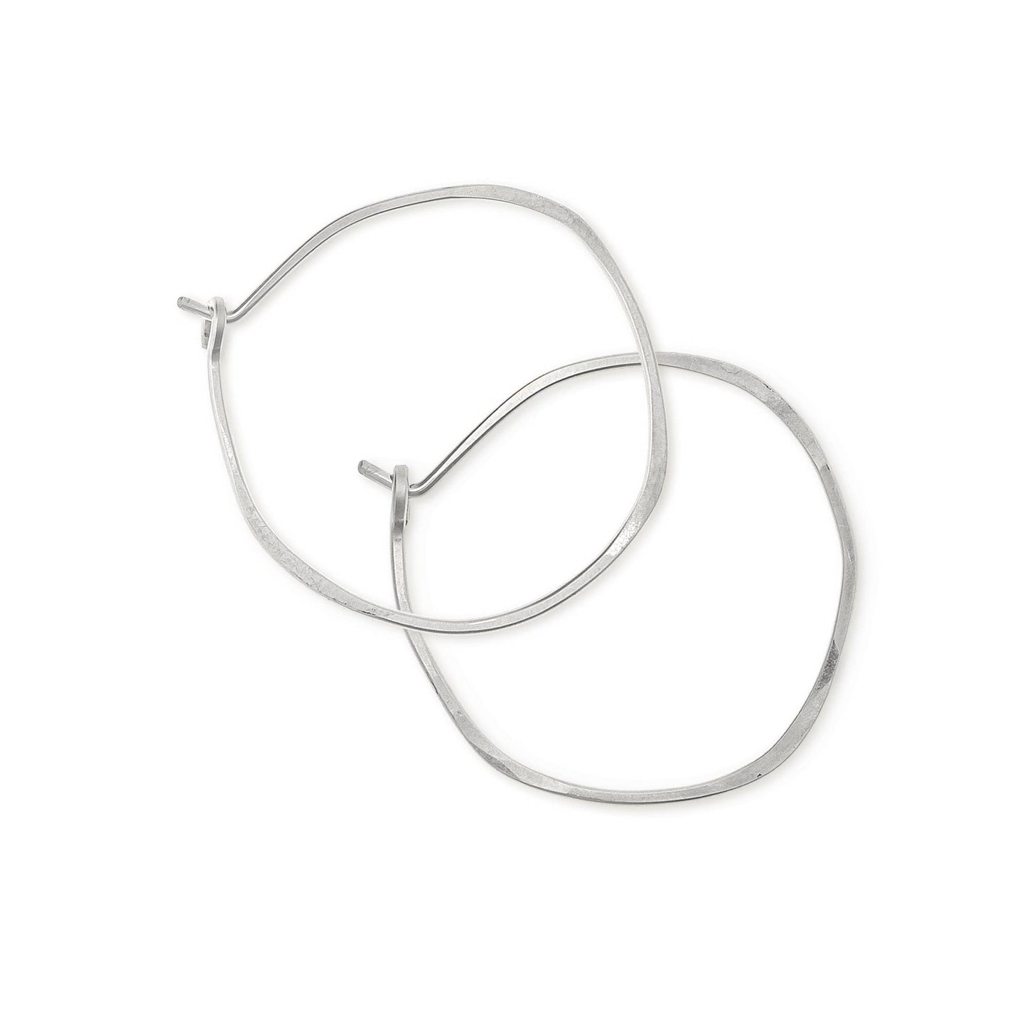 Minimal Hoop Earrings - Small Organic Circles