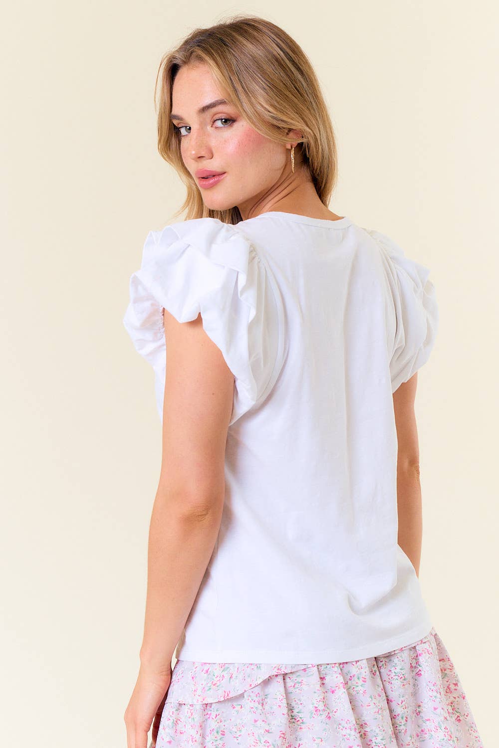 Double Puff Sleeve Tee