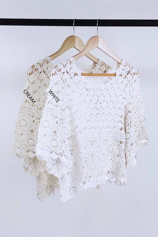 Lace Cutout Sweater