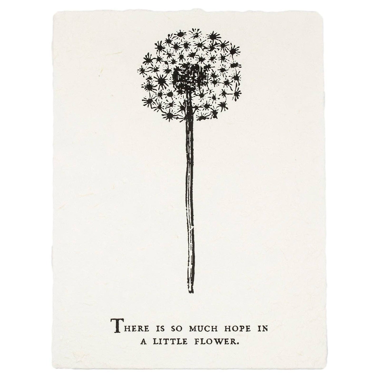 There Is So Much Hope Botanical Handmade Paper Print - 12”x16