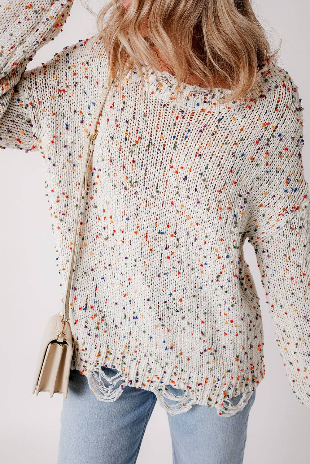 Confetti Distressed Sweater