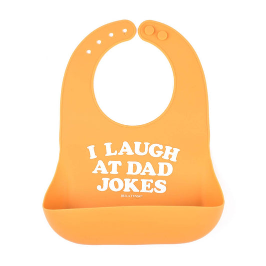 I Laugh at Dad Jokes Wonder Bib