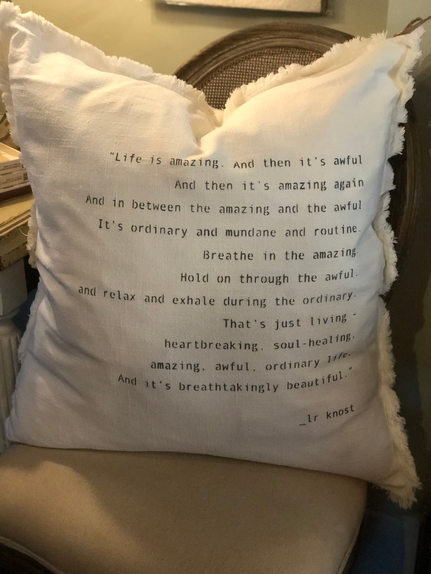 "Life is amazing.." Pillow