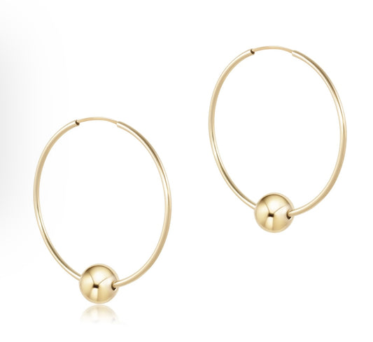 Endless Gold 1.25" Hoop Earrings