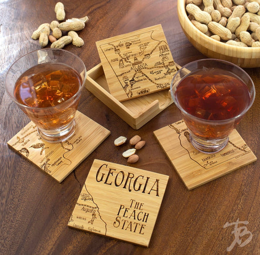 Georgia Puzzle 4-Pc. Coaster Set