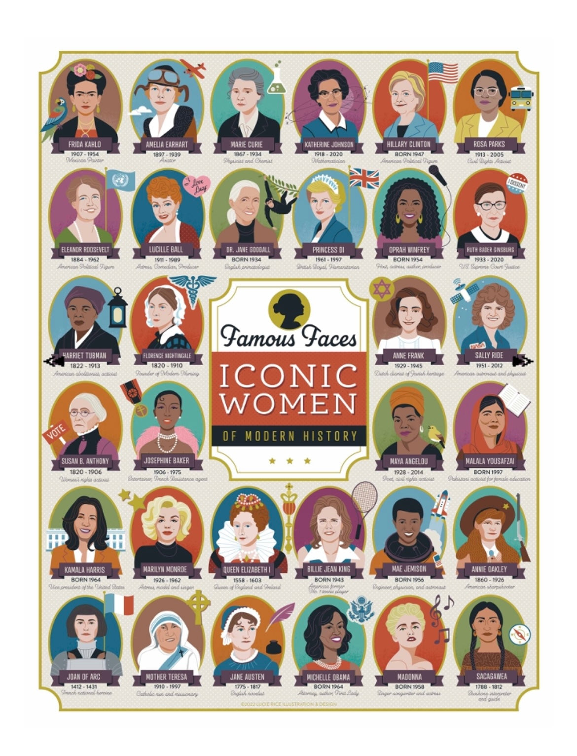 Iconic Women of Modern History Puzzle