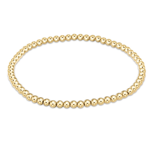 Classic Gold 3mm Bead Bracelet