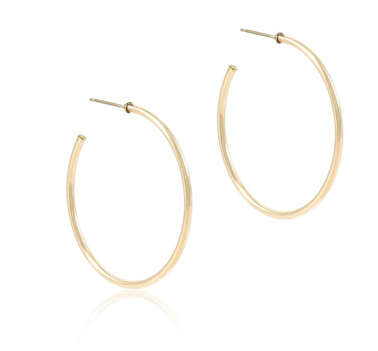 Classic Gold Hoop Earrings (Available in 1.25" or 1.75" )