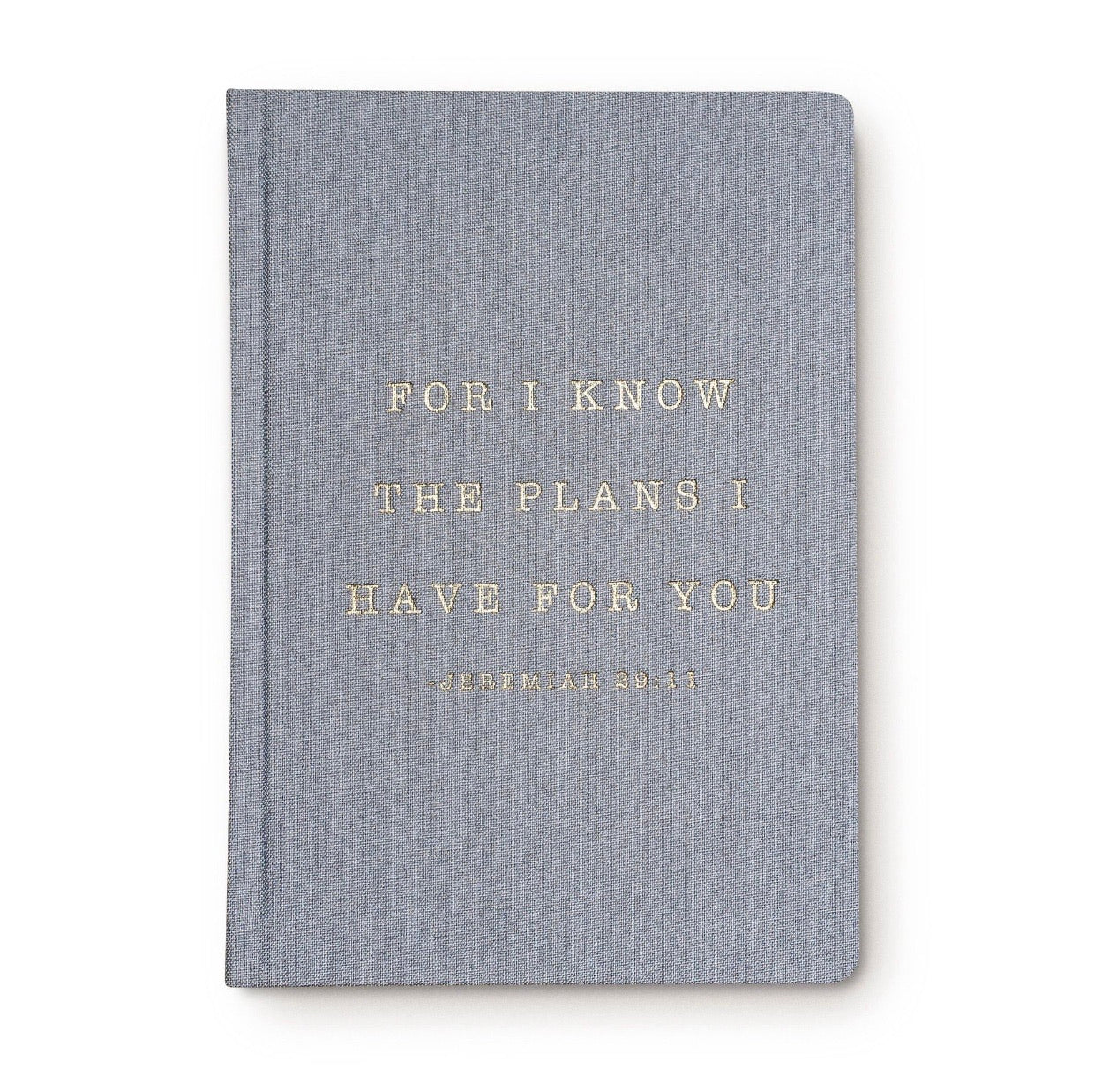 For I Know The Plans Fabric Notebook