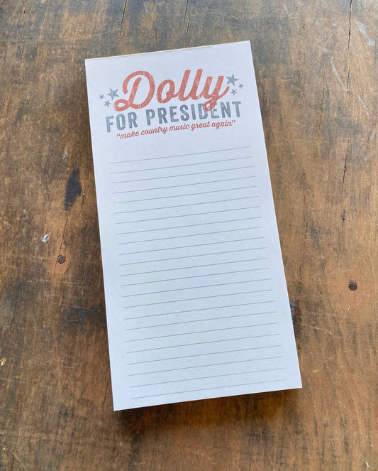 Dolly for President Notepad