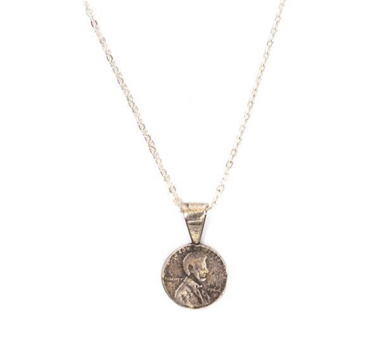 Penny From Heaven Petite Penny Necklace - Yellow Bronze